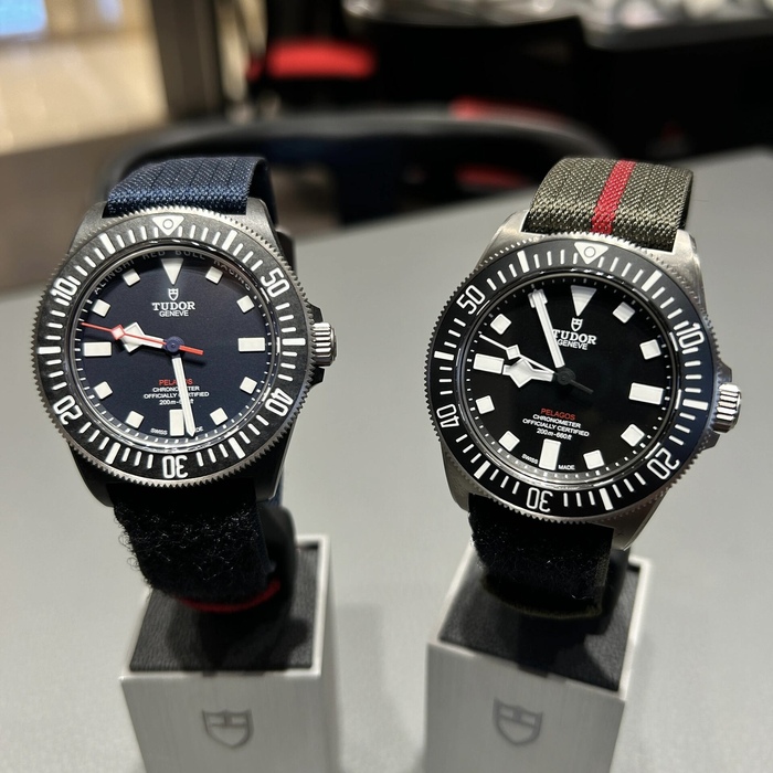 帝舵领潜型fxd42毫米磨砂钛金属腕表