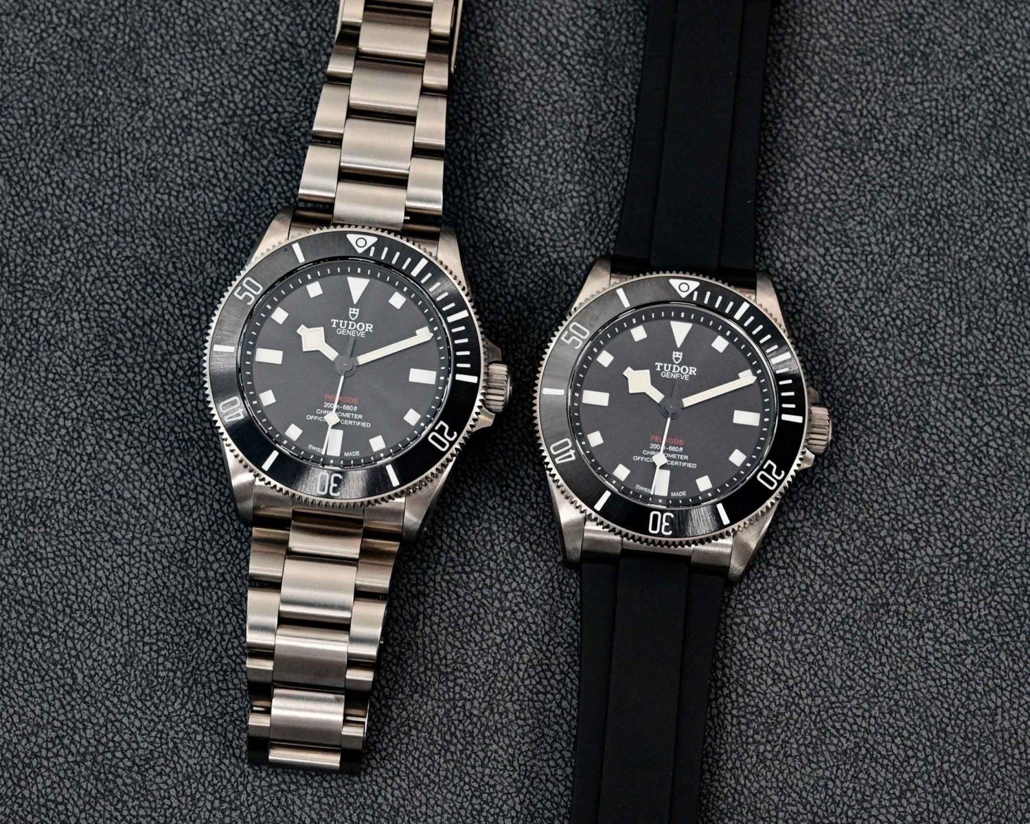 帝舵 Pelagos 39 从原来的 42 毫米，现在减少了 3 毫米。表壳还取消了排氦阀，防水深度为 200m。更薄、更小，它不再是一款深潜手表，而是一款适合日常生活的经典、坚固且可佩戴的型号。