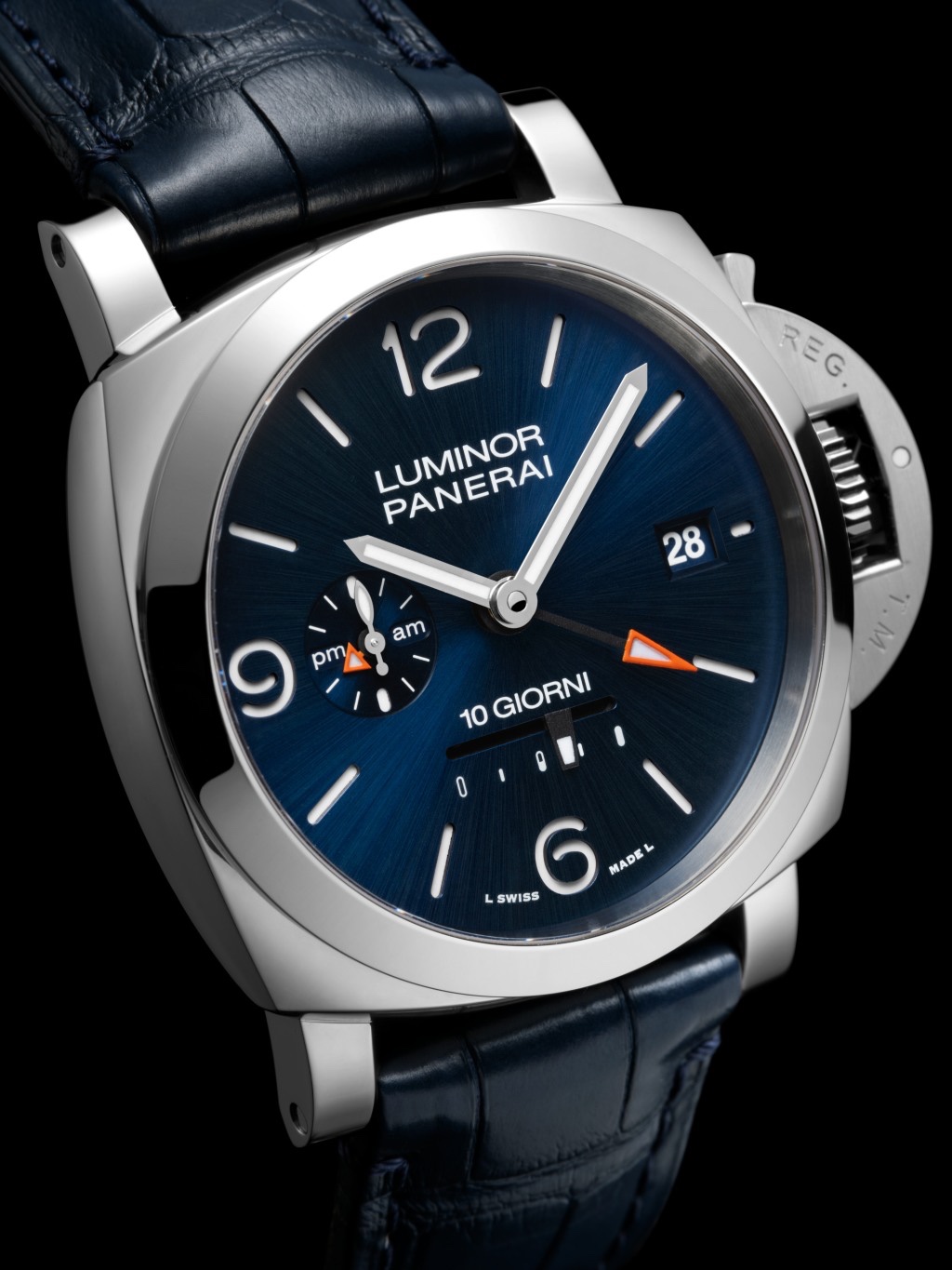 沛纳海执行长Jean-Marc Pontroué 表示：「全新Luminor Dieci Giorni GMT 秉承了沛纳海的精湛工艺和创新传统。依靠先进的10 日动力储存技术，我们突破了性能极限，成功结合耐用性能与义式设计美学的非凡杰作。」